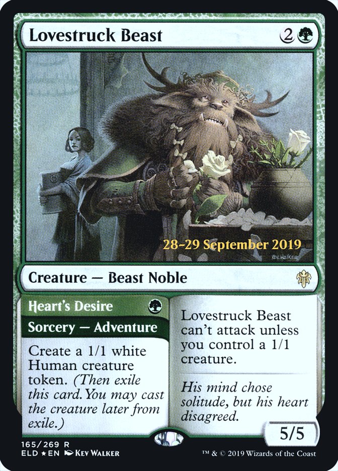 Lovestruck Beast // Heart's Desire [Throne of Eldraine Promos] | Game Haven TX