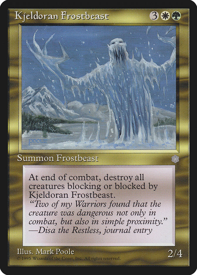 Kjeldoran Frostbeast [Ice Age] | Game Haven TX