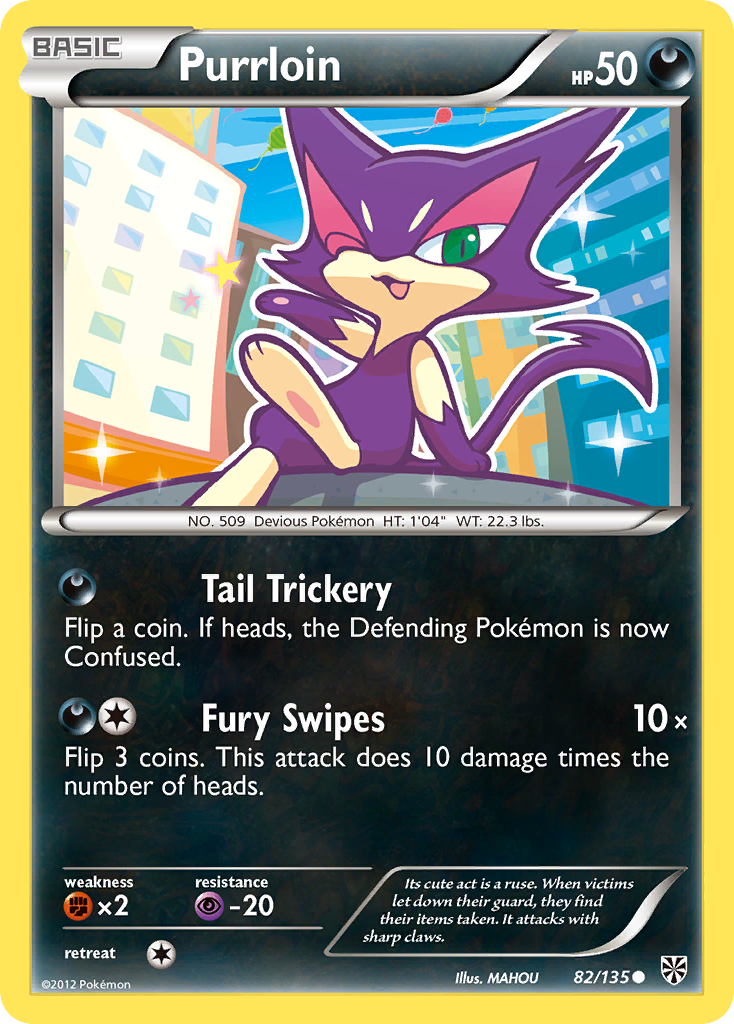 Purrloin (82/135) [Black & White: Plasma Storm] | Game Haven TX