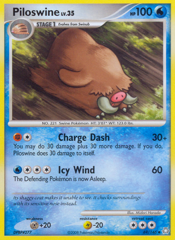 Piloswine (69/146) [Diamond & Pearl: Legends Awakened] | Game Haven TX