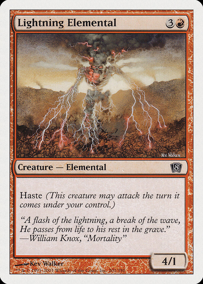 Lightning Elemental [Eighth Edition] | Game Haven TX