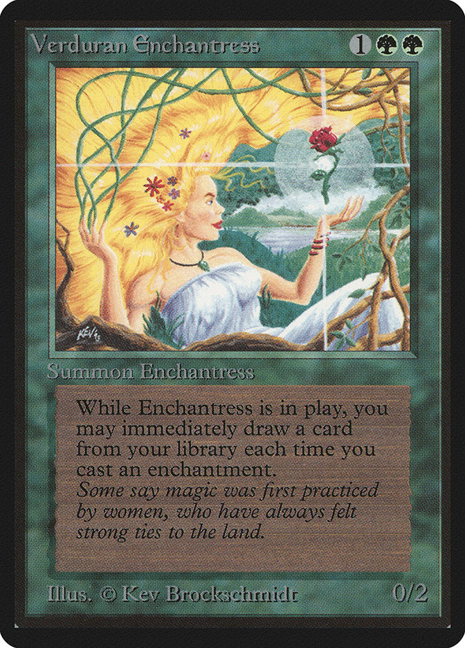 Verduran Enchantress [Limited Edition Beta] | Game Haven TX