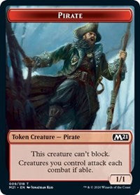 Pirate // Weird Double-sided Token [Core Set 2021 Tokens] | Game Haven TX