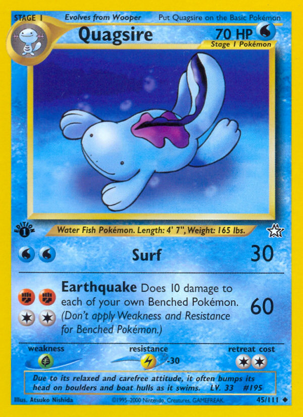 Quagsire (45/111) [Neo Genesis 1st Edition] | Game Haven TX