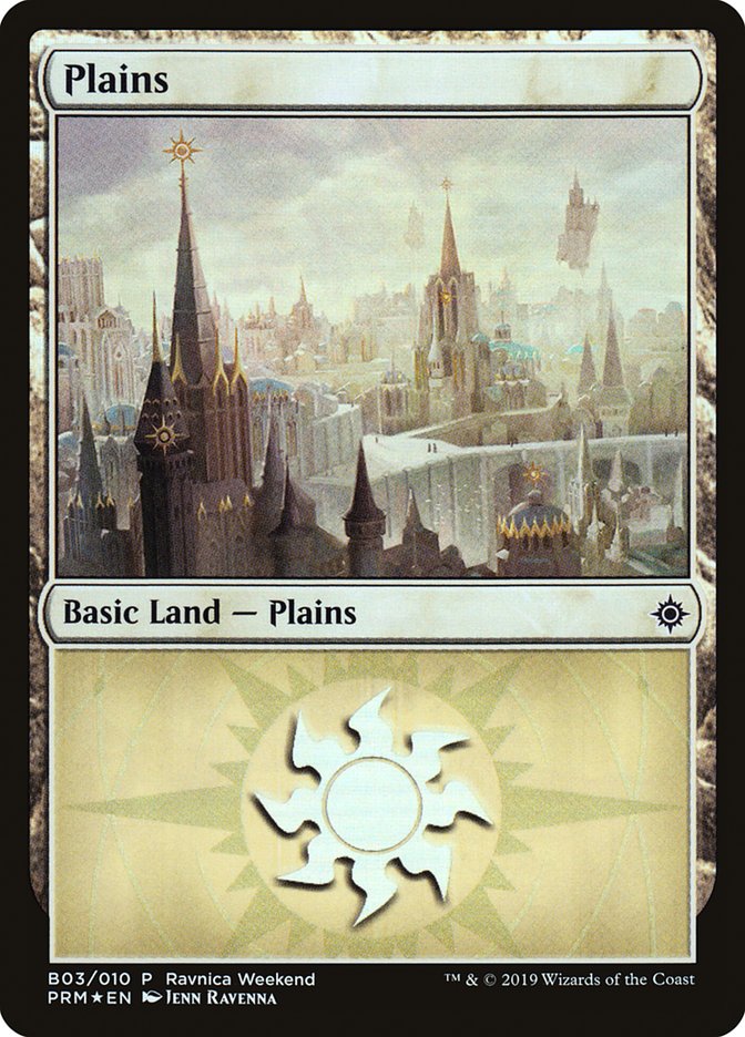 Plains - Orzhov (B03) [RNA Ravnica Weekend] | Game Haven TX