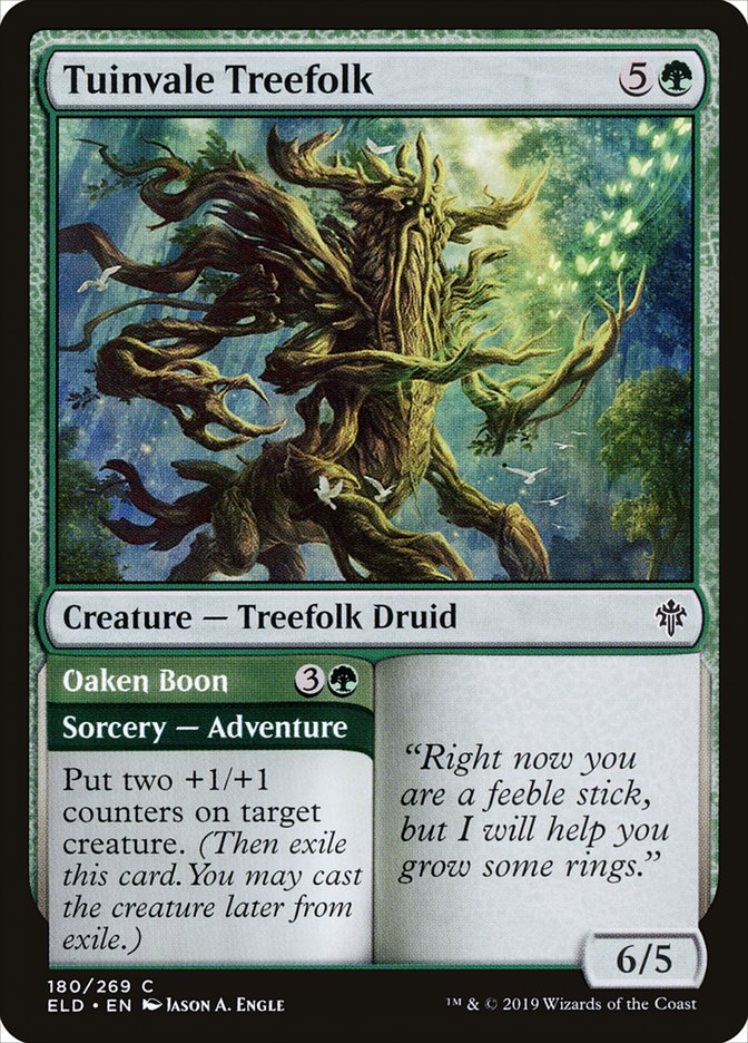 Tuinvale Treefolk // Oaken Boon [Throne of Eldraine] | Game Haven TX