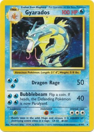 Gyarados (6/102) [Base Set Unlimited] | Game Haven TX
