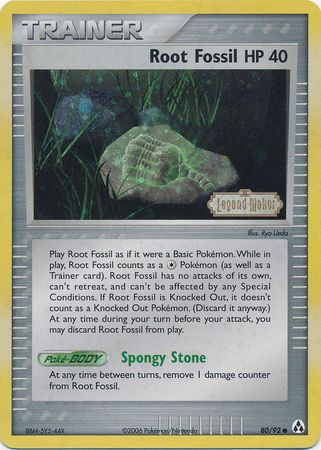 Root Fossil (80/92) (Stamped) [EX: Legend Maker] | Game Haven TX