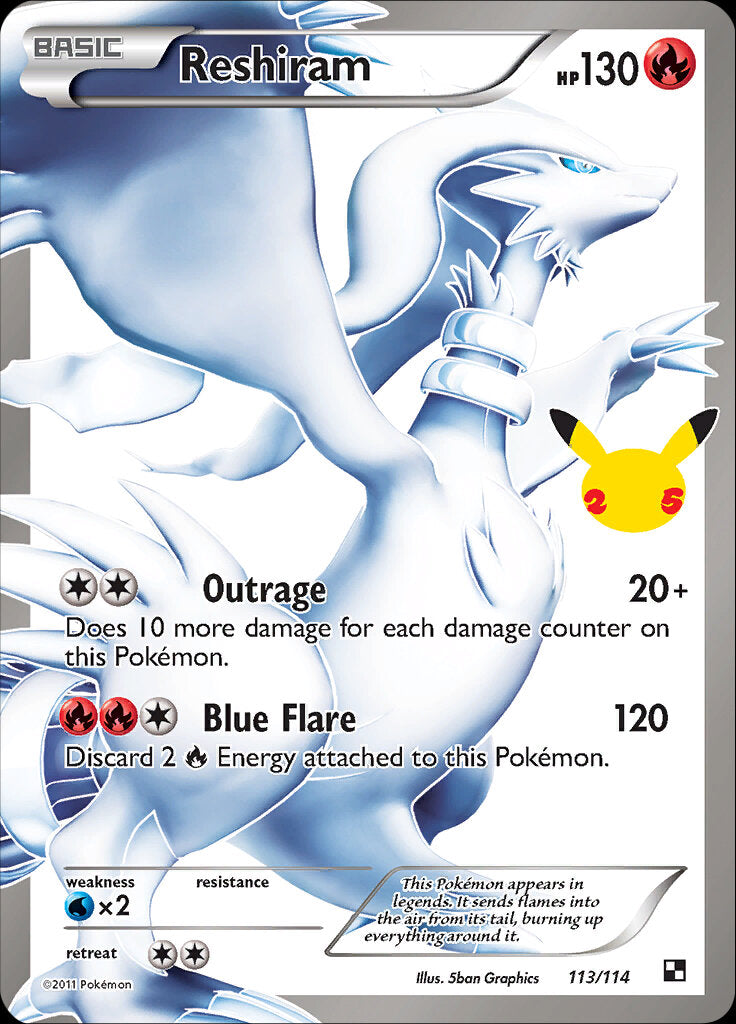 Reshiram (113/114) [Celebrations: 25th Anniversary - Classic Collection] | Game Haven TX