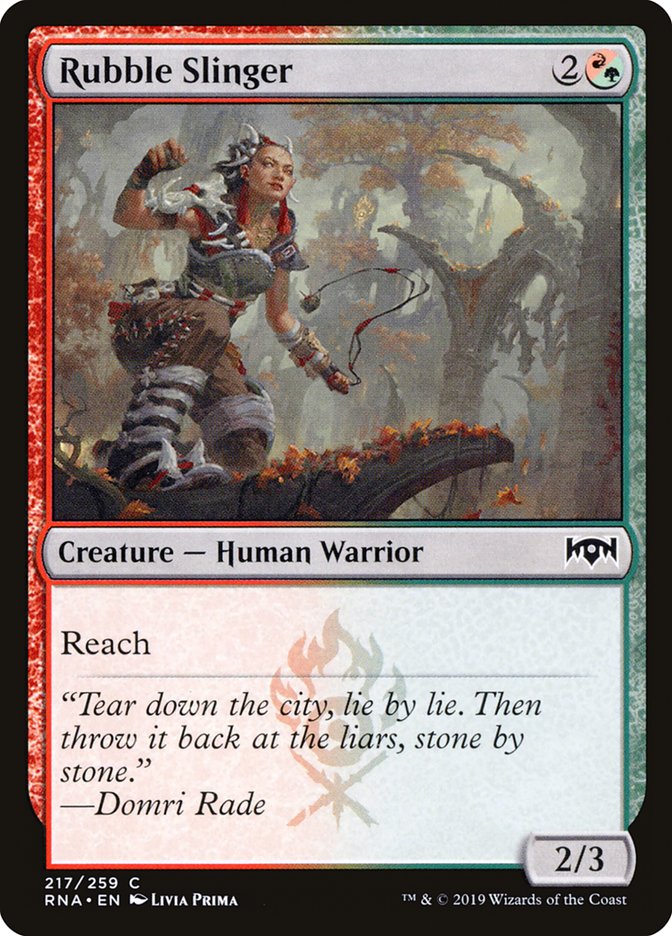 Rubble Slinger [Ravnica Allegiance] | Game Haven TX