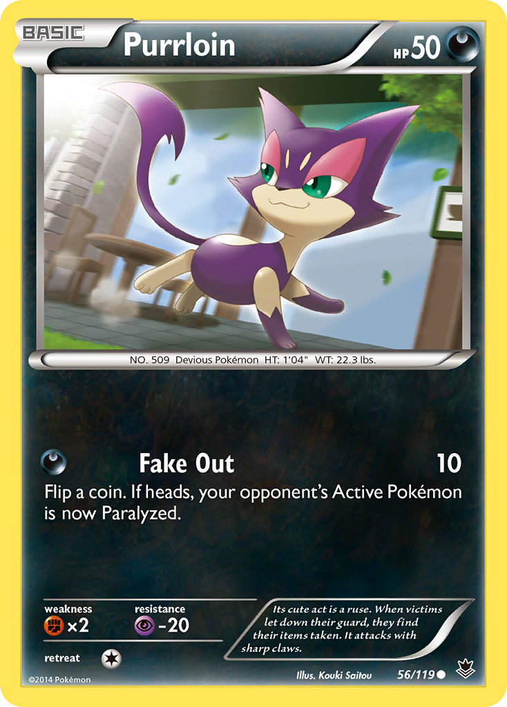 Purrloin (56/119) [XY: Phantom Forces] | Game Haven TX