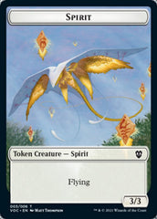 Spirit (003) // Thopter Double-sided Token [Innistrad: Crimson Vow Commander Tokens] | Game Haven TX