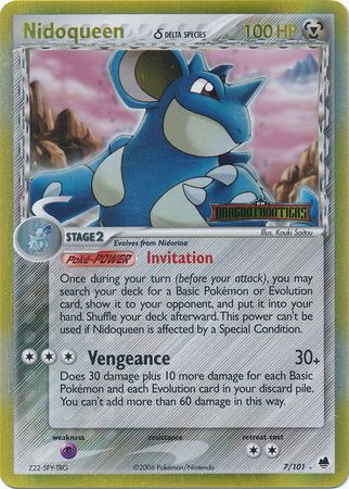 Nidoqueen (7/101) (Delta Species) (Stamped) [EX: Dragon Frontiers] | Game Haven TX