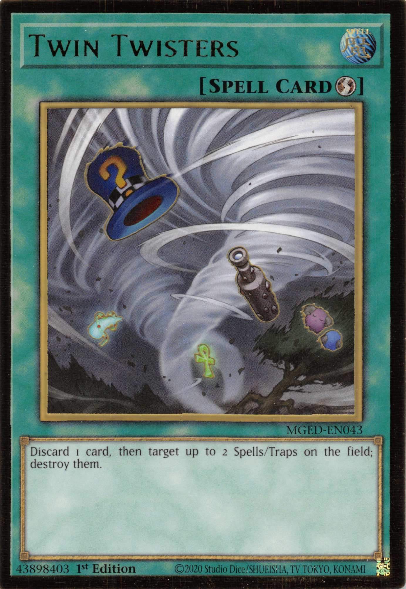 Twin Twisters [MGED-EN043] Gold Rare | Game Haven TX