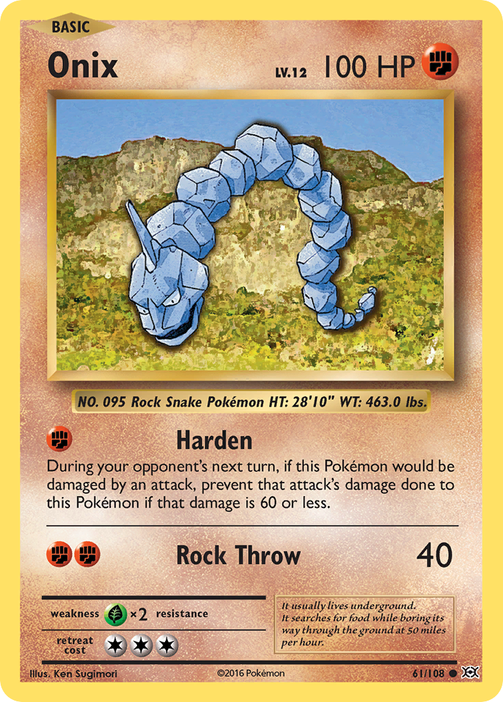 Onix (61/108) [XY: Evolutions] | Game Haven TX