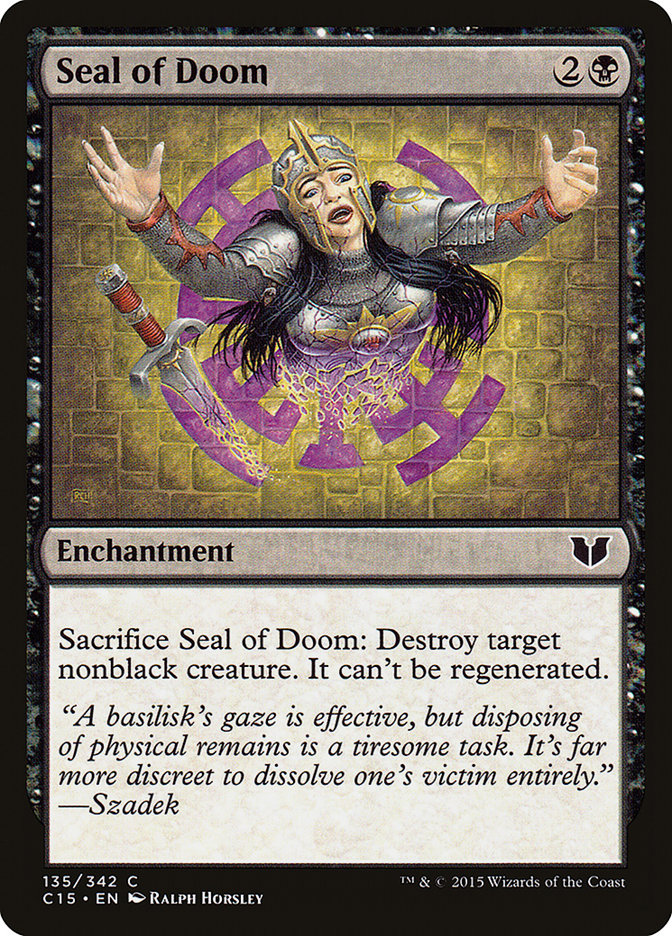 Seal of Doom [Commander 2015] | Game Haven TX