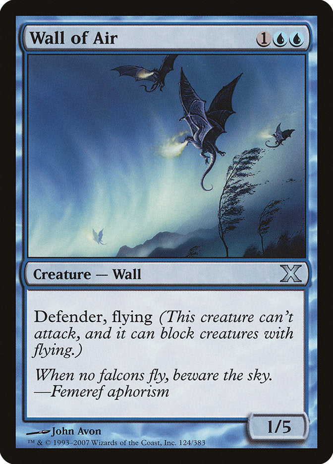 Wall of Air [Tenth Edition] | Game Haven TX