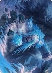 Icehide Troll Art Card [Kaldheim: Art Series] | Game Haven TX