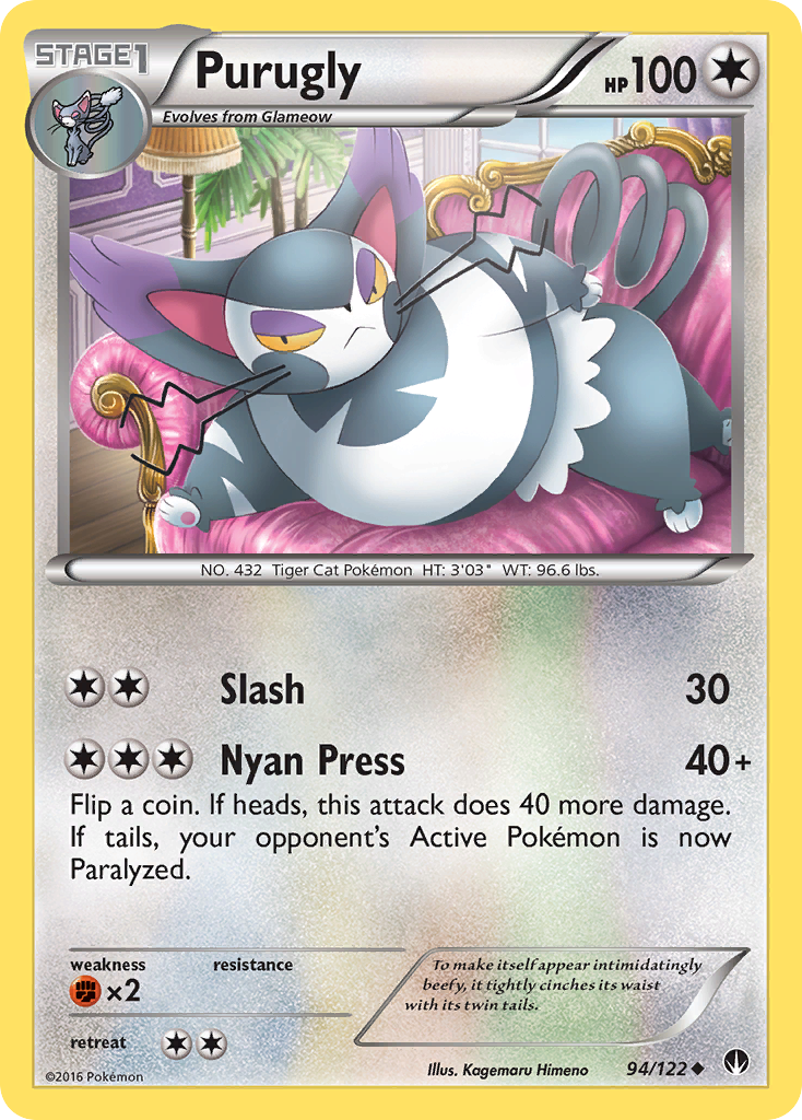 Purugly (94/122) [XY: BREAKpoint] | Game Haven TX