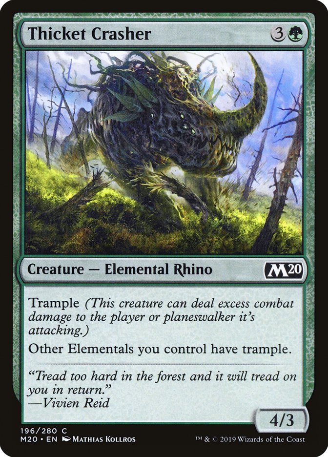 Thicket Crasher [Core Set 2020] | Game Haven TX