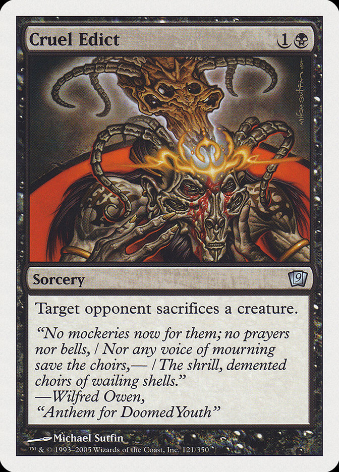 Cruel Edict [Ninth Edition] | Game Haven TX