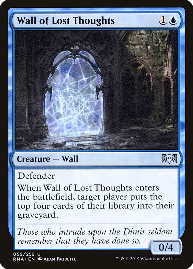 Wall of Lost Thoughts [Ravnica Allegiance] | Game Haven TX