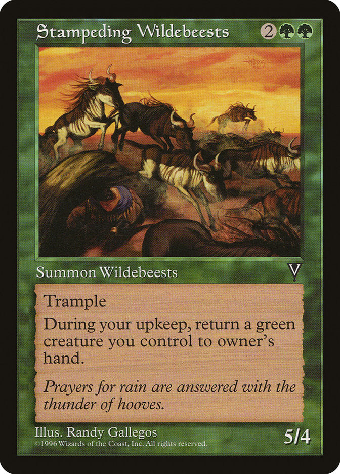 Stampeding Wildebeests [Visions] | Game Haven TX