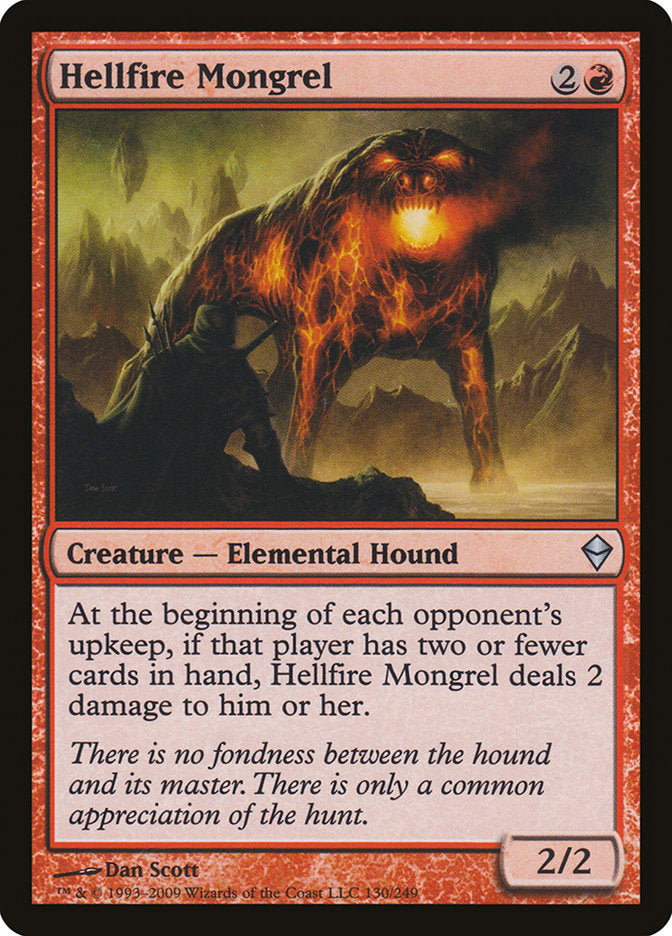 Hellfire Mongrel [Zendikar] | Game Haven TX