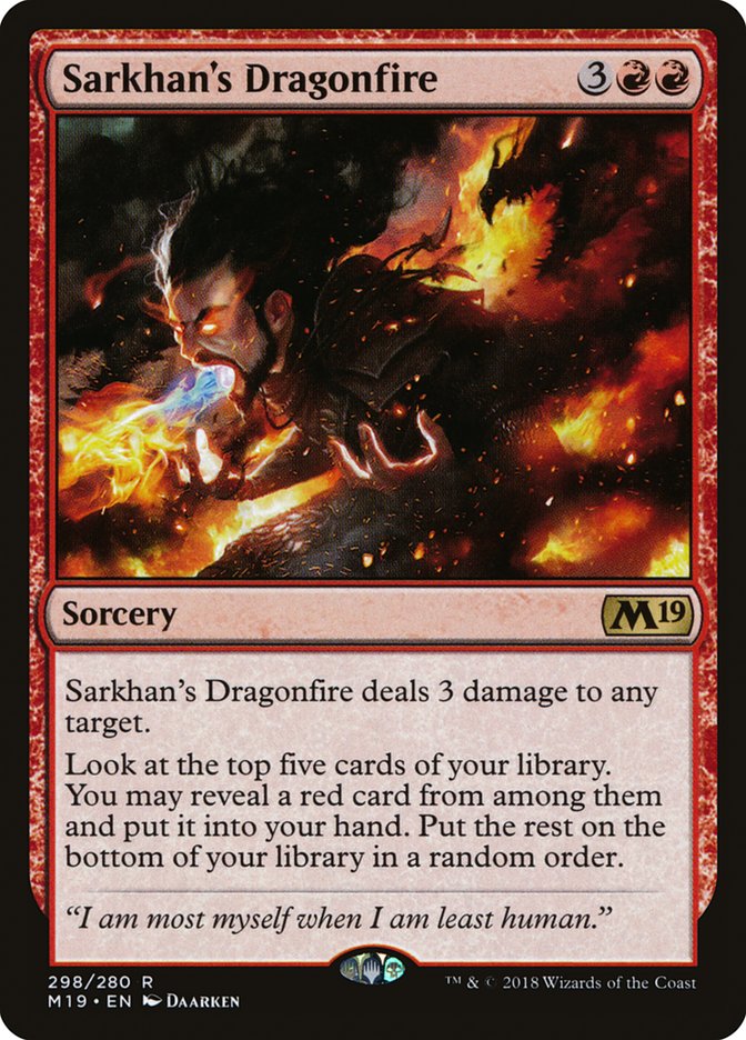 Sarkhan's Dragonfire [Core Set 2019] | Game Haven TX