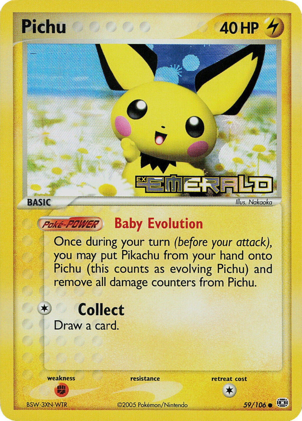 Pichu (59/106) (Stamped) [EX: Emerald] | Game Haven TX