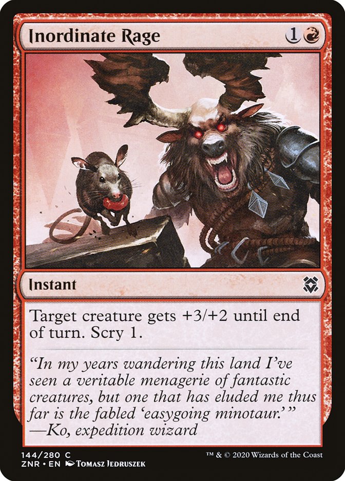 Inordinate Rage [Zendikar Rising] | Game Haven TX