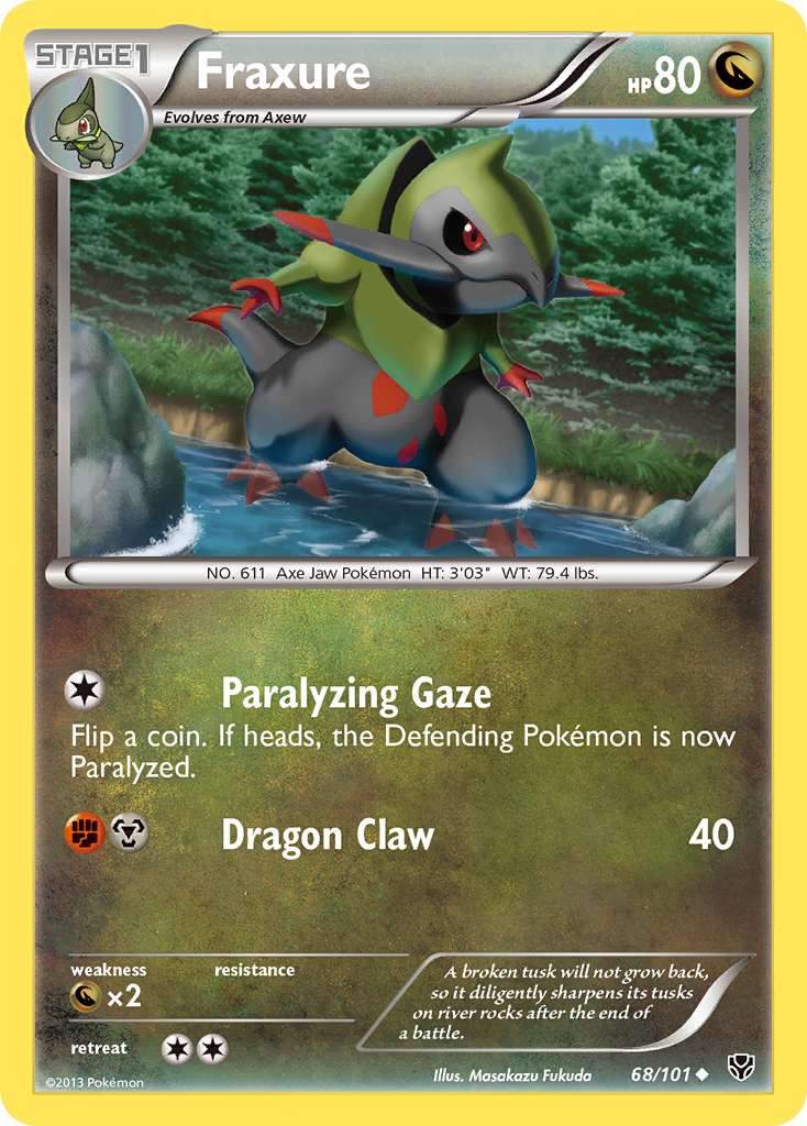 Fraxure (68/101) [Black & White: Plasma Blast] | Game Haven TX