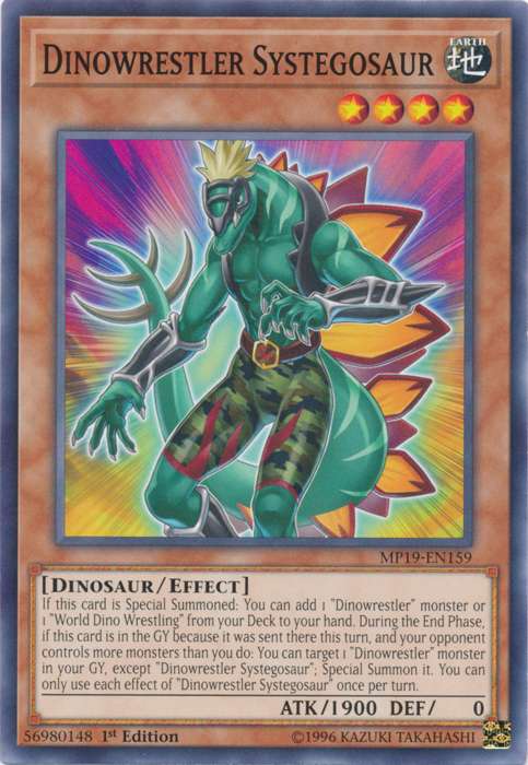Dinowrestler Systegosaur [MP19-EN159] Common | Game Haven TX