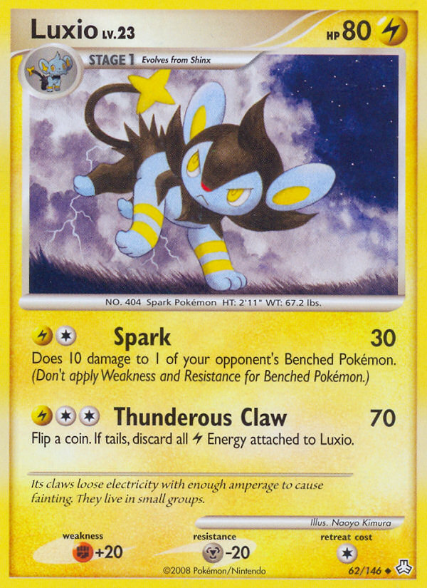 Luxio (62/146) [Diamond & Pearl: Legends Awakened] | Game Haven TX