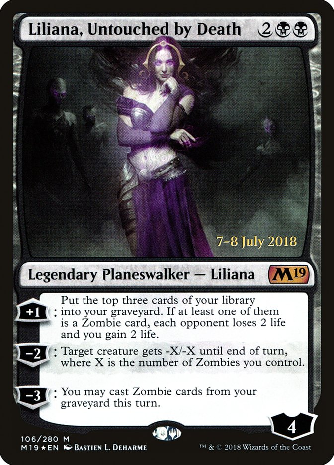 Liliana, Untouched by Death [Core Set 2019 Promos] | Game Haven TX