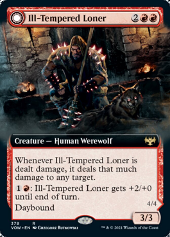 Ill-Tempered Loner // Howlpack Avenger (Extended) [Innistrad: Crimson Vow] | Game Haven TX
