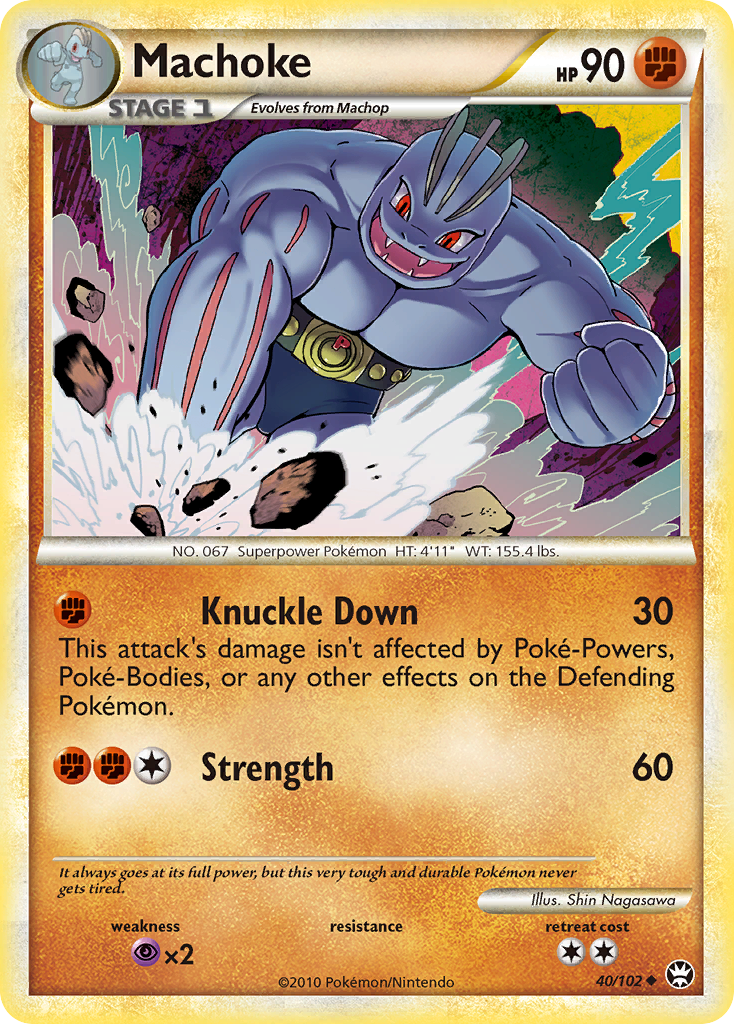 Machoke (40/102) [HeartGold & SoulSilver: Triumphant] | Game Haven TX