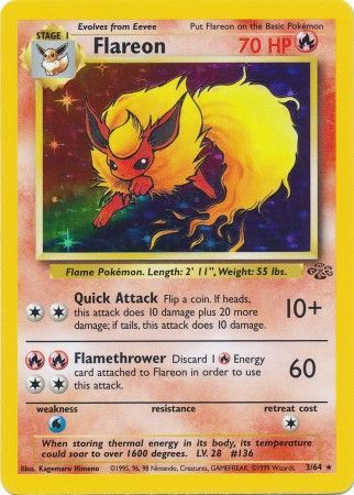 Flareon (3/64) [Jungle Unlimited] | Game Haven TX