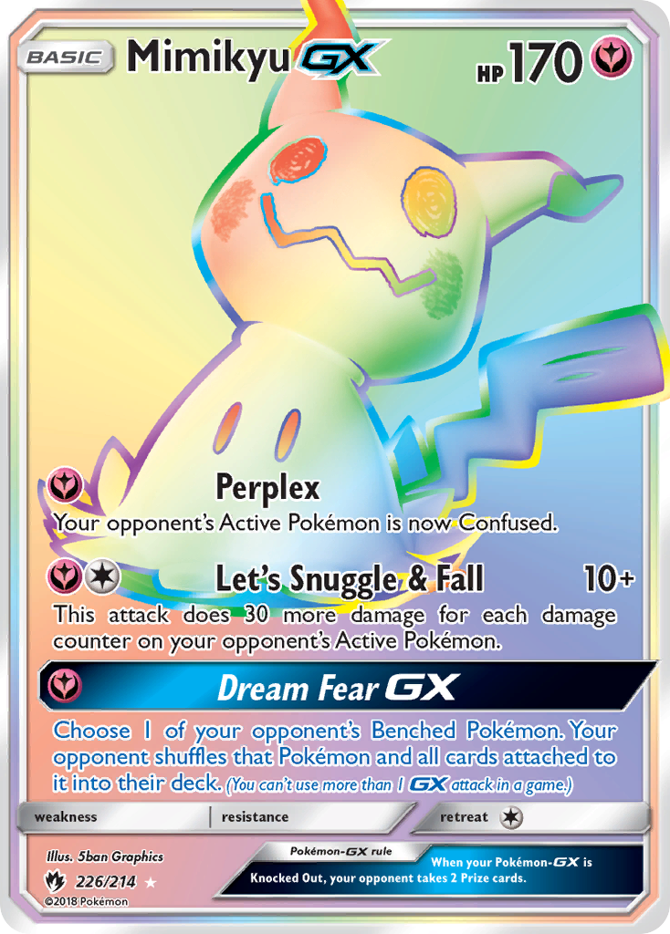 Mimikyu GX (226/214) [Sun & Moon: Lost Thunder] | Game Haven TX
