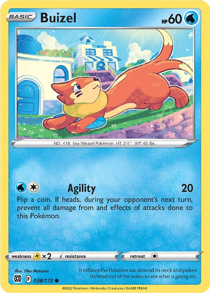 Buizel (038/172) [Sword & Shield: Brilliant Stars] | Game Haven TX