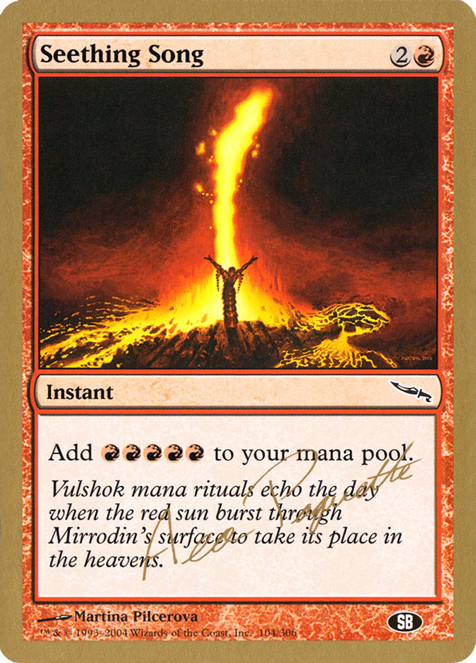 Seething Song (Aeo Paquette) (SB) [World Championship Decks 2004] | Game Haven TX