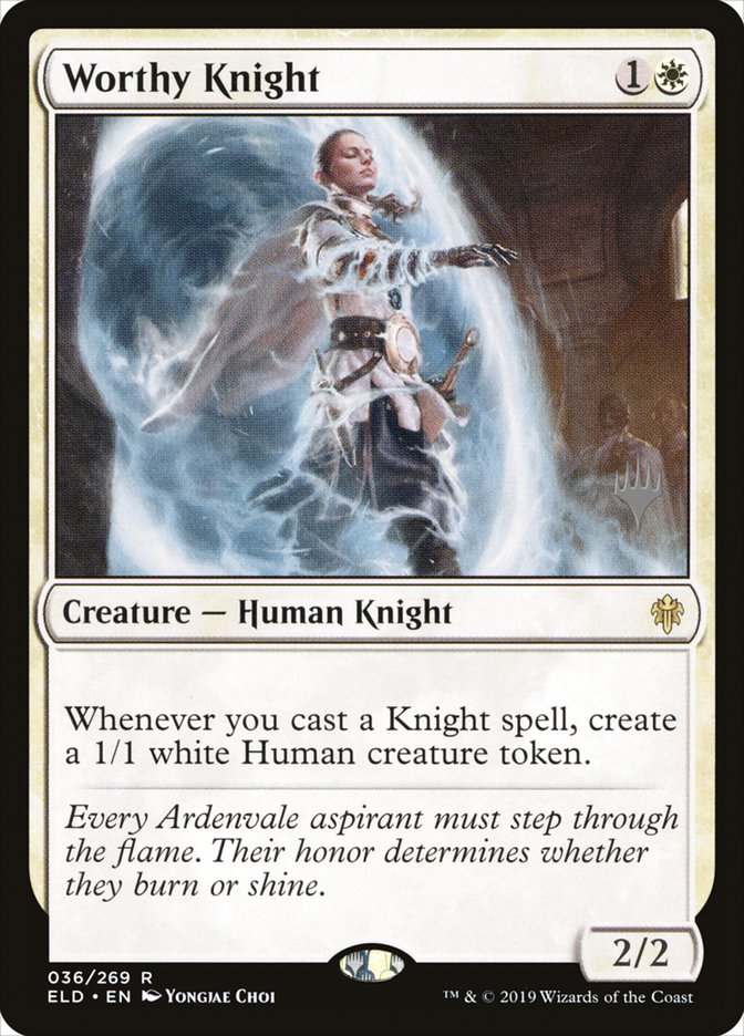 Worthy Knight (Promo Pack) [Throne of Eldraine Promos] | Game Haven TX
