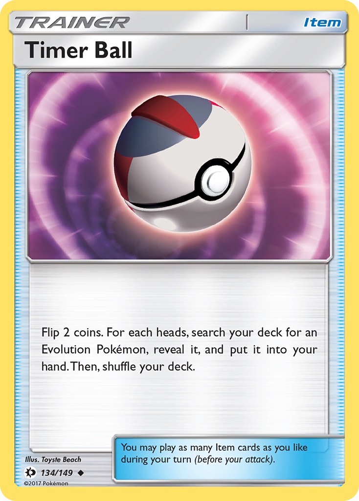 Timer Ball (134/149) [Sun & Moon: Base Set] | Game Haven TX
