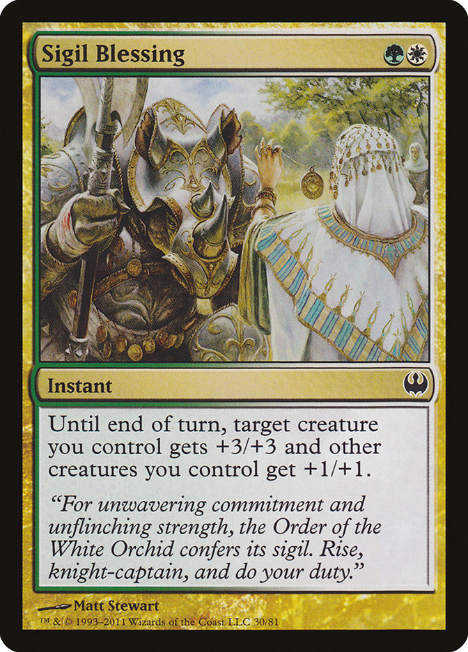 Sigil Blessing [Duel Decks: Knights vs. Dragons] | Game Haven TX