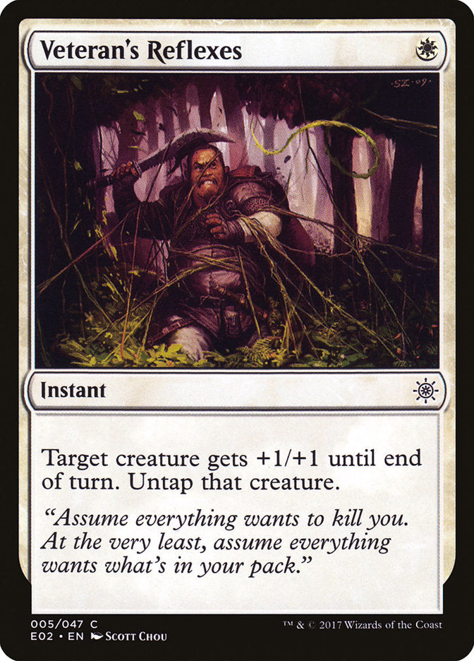 Veteran's Reflexes [Explorers of Ixalan] | Game Haven TX