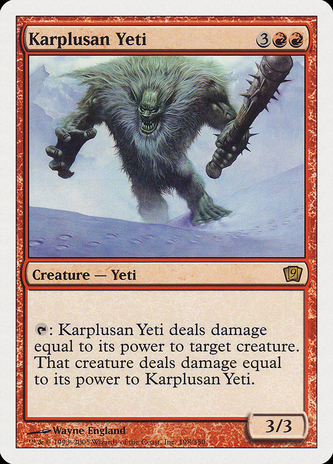 Karplusan Yeti [Ninth Edition] | Game Haven TX