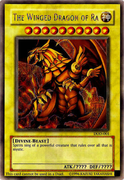 The Winged Dragon of Ra [DOD-001] Prismatic Secret Rare | Game Haven TX