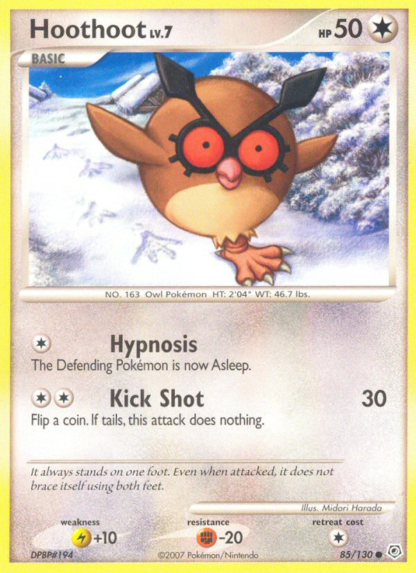 Hoothoot (85/130) [Diamond & Pearl: Base Set] | Game Haven TX