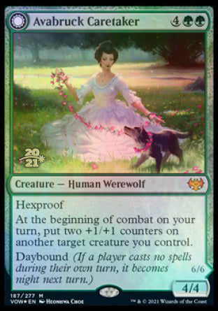 Avabruck Caretaker // Hollowhenge Huntmaster [Innistrad: Crimson Vow Prerelease Promos] | Game Haven TX