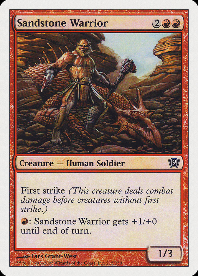 Sandstone Warrior [Ninth Edition] | Game Haven TX